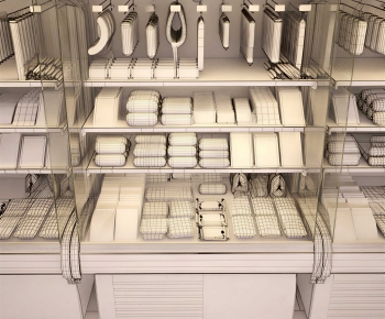 Modern Supermarket Shelf-ID:166449554