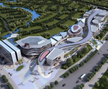 Modern Architectural Bird's-eye View Planning-ID:169948104