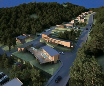 Modern Architectural Bird's-eye View Planning-ID:469528915