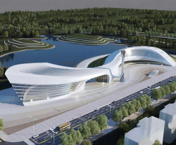 Modern Architectural Bird's-eye View Planning-ID:973246102