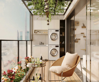 Modern Leisure Balcony-ID:298018935