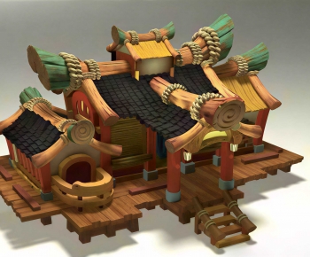 Modern Cartoon House-ID:249686007