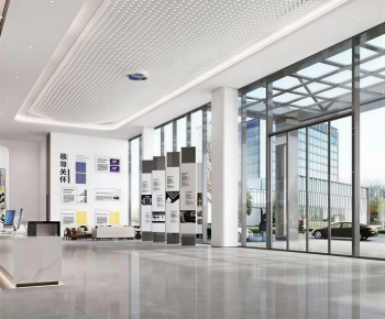 Modern Office Reception Desk-ID:352087029