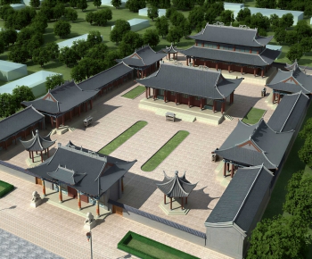 Chinese Style Religious Architecture-ID:578192958