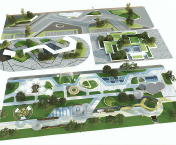 Modern Park Landscape-ID:129830857