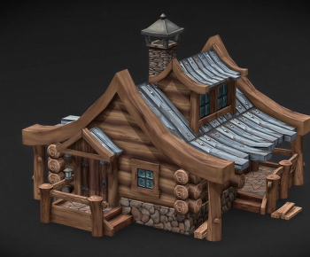 Modern Cartoon House-ID:313878061