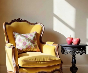 European Style Single Sofa-ID:100219248