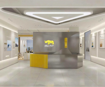 Modern Office Reception Desk-ID:709304099