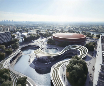 Modern Architectural Bird's-eye View Planning-ID:211384062