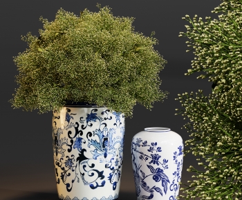 New Chinese Style Potted Green Plant-ID:305202018