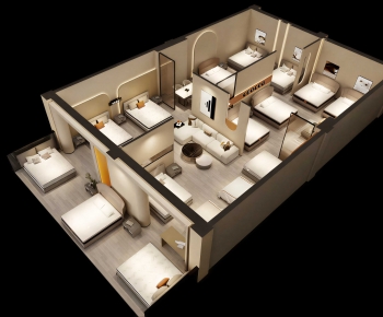 Modern Exhibition Hall-ID:623455058