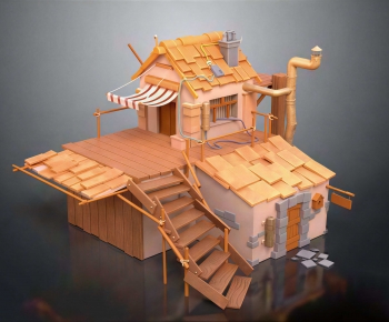 Modern Cartoon House-ID:310710919