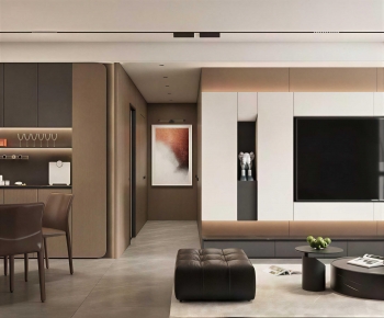 Modern A Living Room-ID:385879045