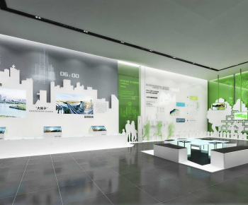 Modern Exhibition Hall-ID:615725042