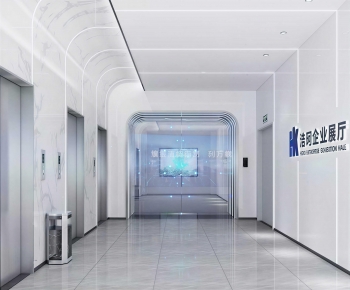 Modern Office Reception Desk-ID:349358084