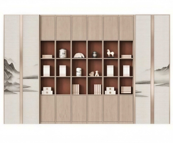 New Chinese Style Bookcase-ID:740819937