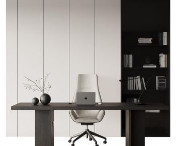 Modern Office Desk And Chair-ID:970952032