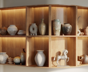 Wabi-sabi Style Clay Pot-ID:129066948