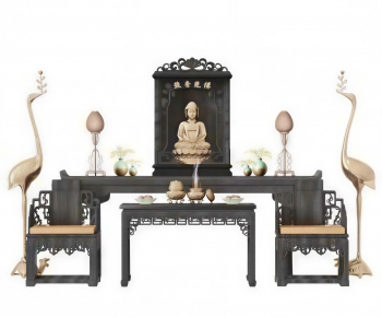 New Chinese Style Buddhist Niche-ID:534749052