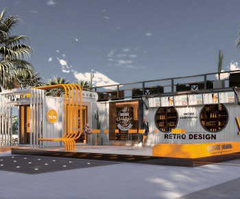 Industrial Style Appearance Of Commercial Building-ID:417622091