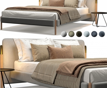 Modern Double Bed-ID:402750025