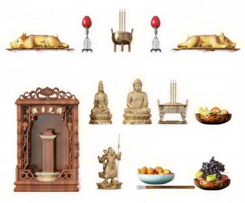 New Chinese Style Buddhist Niche-ID:544724947