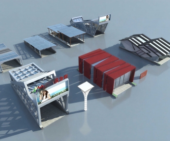 Modern Underground Parking Lot-ID:555352936