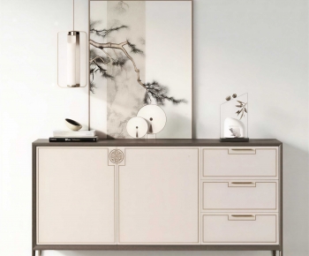 New Chinese Style Entrance Cabinet-ID:941284897