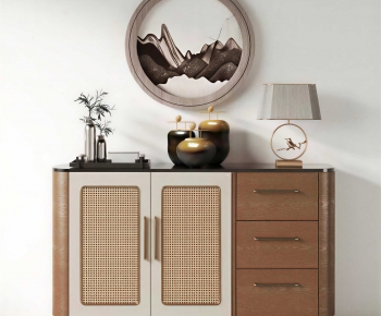 New Chinese Style Side Cabinet-ID:625734097