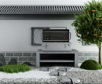 New Chinese Style Courtyard/landscape-ID:972233063