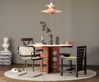 French Style Dining Table And Chairs-ID:169189076