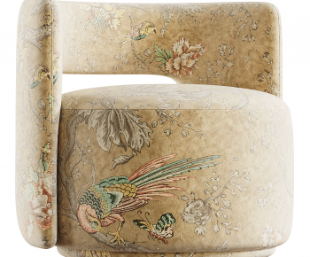 New Chinese Style Single Sofa-ID:728152995