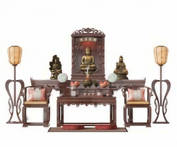 New Chinese Style Buddhist Niche-ID:888489965