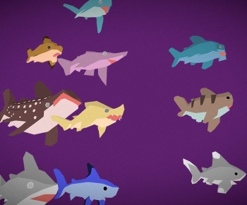 Modern Aquatic Animals-ID:889445074