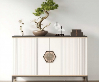 New Chinese Style Side Cabinet-ID:124660978