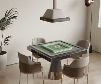Modern Mahjong Tables And Chairs-ID:105660045
