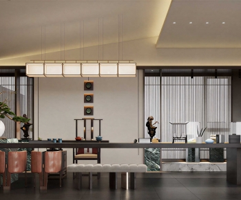 New Chinese Style Teahouse Tea House-ID:585097076