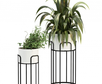 Modern Potted Green Plant-ID:241986048
