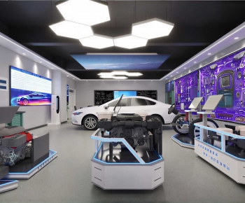 Modern Exhibition Hall-ID:489532958