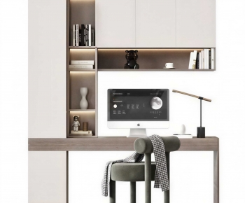 Modern Computer Desk And Chair-ID:162633903