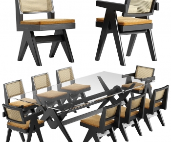 Modern Dining Table And Chairs-ID:389733082