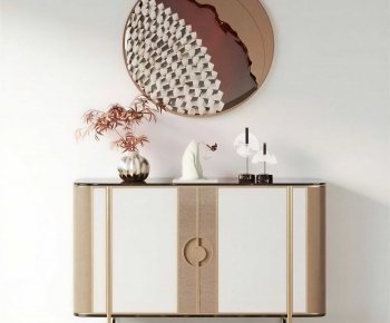 New Chinese Style Entrance Cabinet-ID:428359573