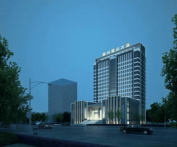 Modern Appearance Of Commercial Building-ID:818166979