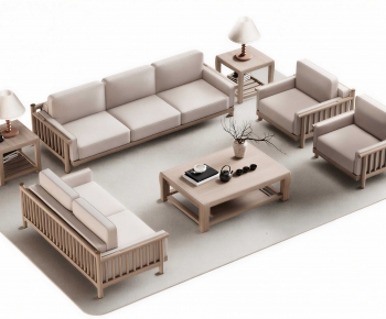 New Chinese Style Sofa Combination-ID:823337089