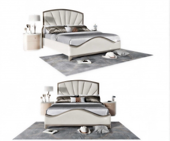 Modern Double Bed-ID:436996949