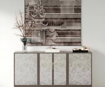 New Chinese Style Side Cabinet-ID:960171944