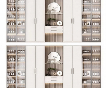 New Chinese Style Wine Cabinet-ID:442204956