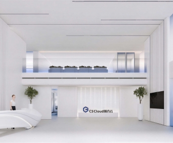 Modern Office Reception Desk-ID:739238989