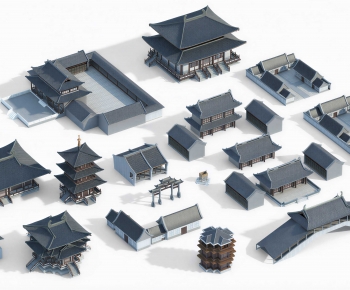 New Chinese Style Appearance Of Commercial Building-ID:280848986