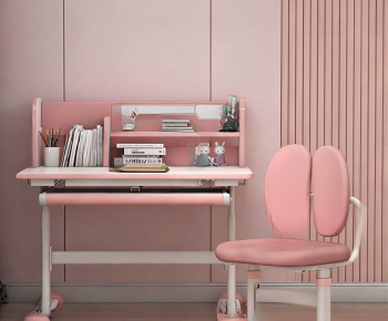 Modern Computer Desk And Chair-ID:410790929